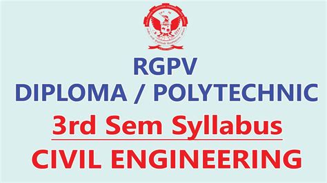 Rgpv Diploma Civil Rd Sem Syllabus Polytechnic Civil Rd Semester