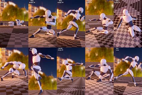 Aa Cross Obstacles Animations Package D Model