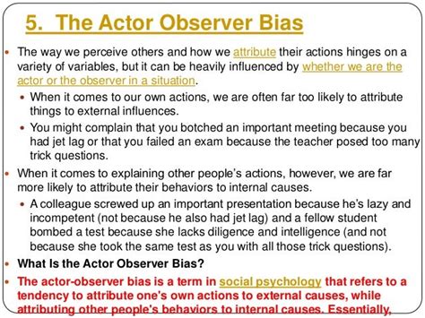 Actor Observer Bias Fasusa