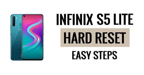 How To Infinix S5 Lite Hard Reset Factory Reset Latest Method