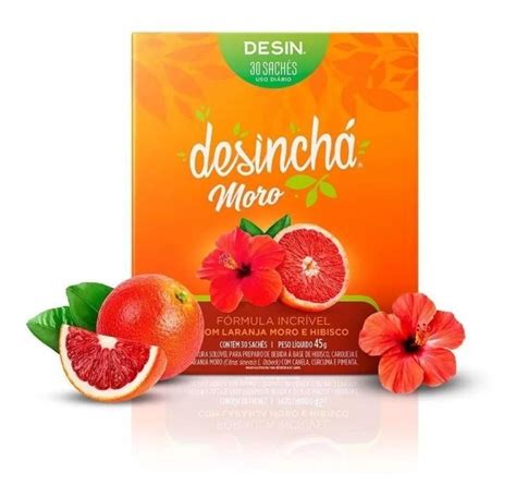 Desincha Laranja Moro E Hibisco G Forma Incrivel Saches Shs