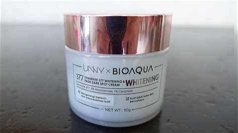 REVIEW JUJUR BIOAQUA SYMWHITE 377 WHITENING FADE DARK SPOT CREAM