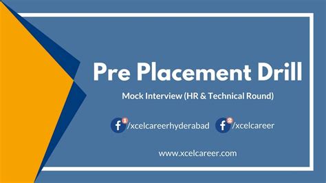 Pre Placement Drill Mock Interview Hr And Technical Round