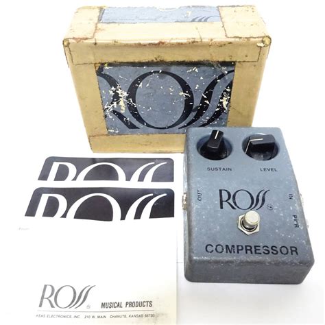 【全体的に状態が悪い】ross Compressor ロス コンプレッサー 箱付き 傷汚れあり 動作未確認 ジャンク品 60サイズ発送 Kk