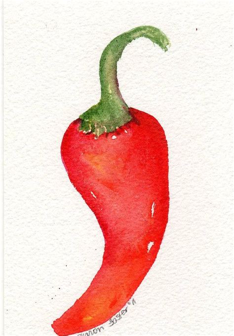 Chili Pepper Painting at PaintingValley.com | Explore collection of ...