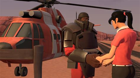 SFM Female Scout Say Goodbye Demoman YouTube