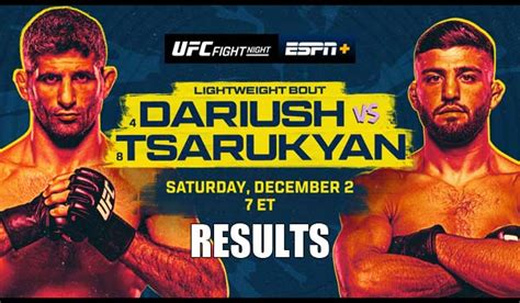 UFC Fight Night Dariush Vs Tsarukyan Results MMANUTS