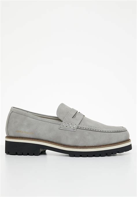 J Penny Moc Grey Jonathan D Slip Ons And Loafers