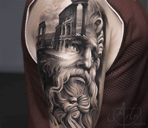 Zeus Tattoo By Arlo Tattoos Post 15958 Zeus Tattoo Hyper Realistic