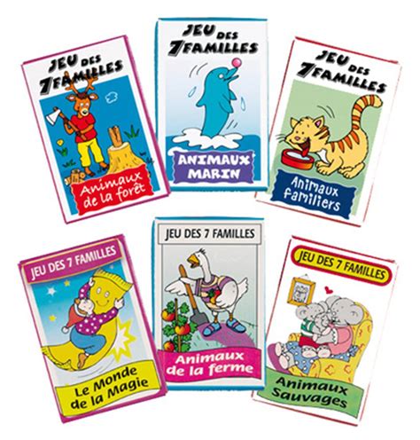 Jeu De 7 Familles Animaux