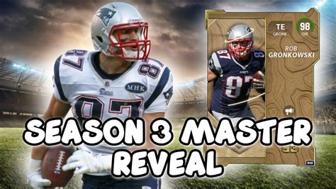 98 Ovr Gronk Season 3 Master And Playoff Promo Cards Reveal In Madden 23 Ultimate Team Youtube