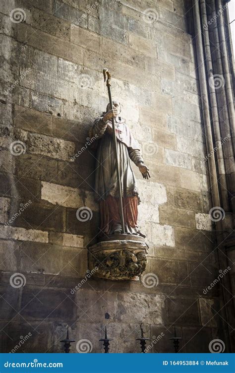 Interior of the Rouen Cathedral Stock Photo - Image of sculptures, main ...