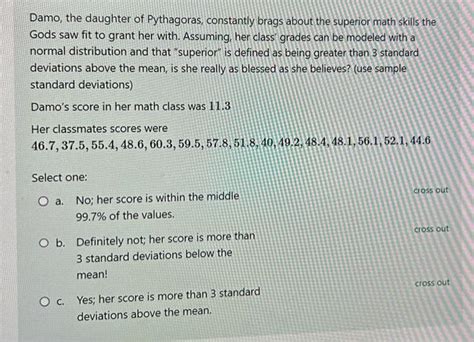 Solved Damo The Daughter Of Pythagoras Constantly Brags