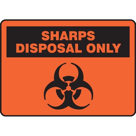 Safety Sign Sharps Disposal Only Stericycle