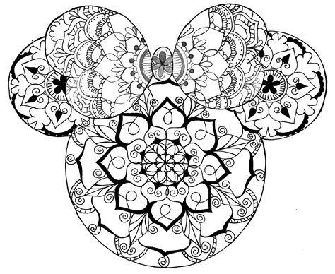 Coloriage Mandala Disney Mickey Mouse Hd Dessins Source Des