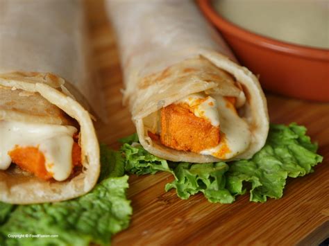 Chicken Cheese Paratha Roll Food Fusion