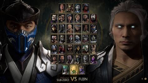 Sub Zero Vs Fujin Mortal Kombat 11 Videojuegos Gameplays YouTube