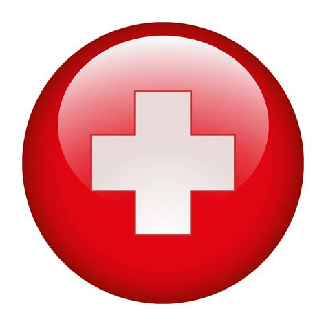 Medical Cross Symbol In A Red Circle Illustration Vector Art At