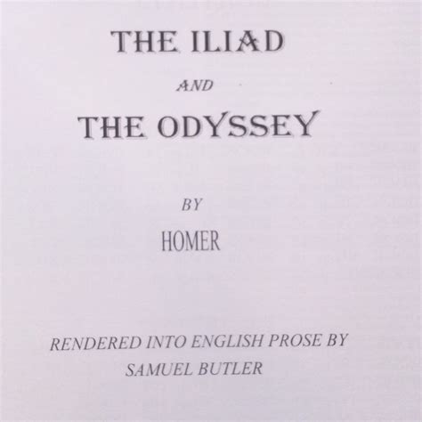 The Iliad And The Odyssey By Samuel Butler Paperback Pangobooks