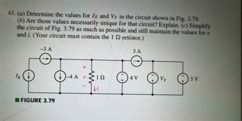 41 A Determine The Values For IX And VY In The Circuit Shown In Fig