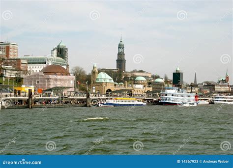 River Elbe in Hamburg stock image. Image of pauli, cken - 14367923