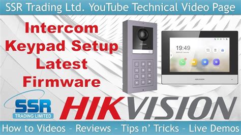 How To Setup Hikvision Modular Intercom Keypad Latest Firmware 2022 DS