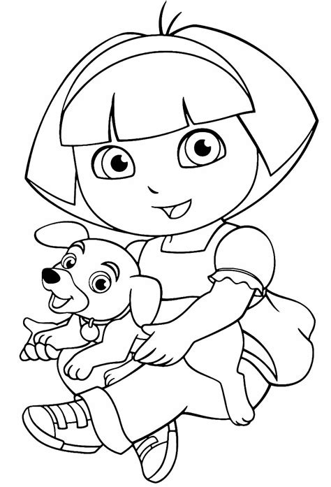 30 Desenhos De Dora Aventureira Para Pintar E Colorir Como Fazer Em Casa