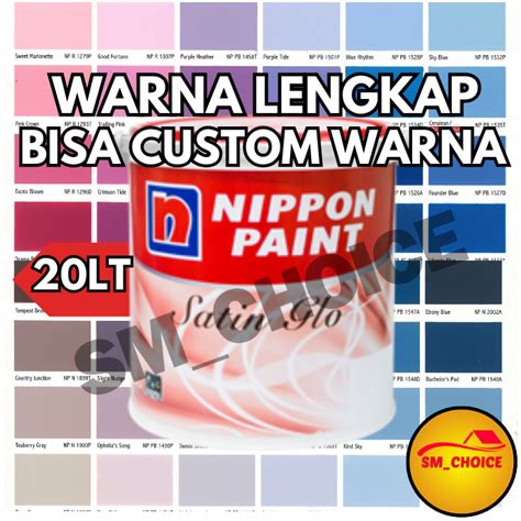 Jual PART 1 NIPPON PAINT SATIN GLO 20 LT CAT TEMBOK SATIN GLO 20