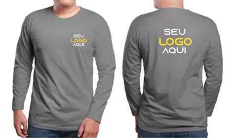 20 Camisetas Manga Longa Malha Fria Pv Uniforme Parcelamento Sem Juros