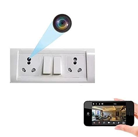 Buy FREDI HD PLUS 4K Spy WiFi Modular Switch Socket Camera HD Audio ...