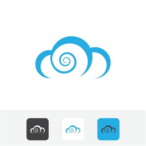 Cloud Logo Modern and Simple Styles 15731002 Vector Art at Vecteezy