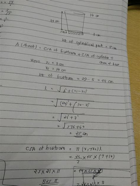 It Is Required To Make A Closed Circular Cylindrical Tank Of Height M