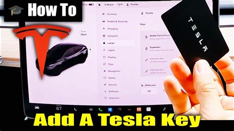 🎓 How To Add A Tesla Key Card Tesla Model 3 And Y Tutorial Youtube