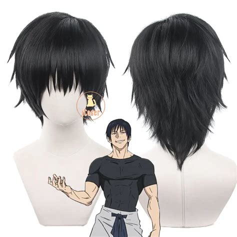 Toji Fushiguro Cosplay Wig Anime Jujutsu Kaisen 2nd Season Black Short