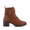 Bottines Lacets Avec Boucle Wide Fit Paxan Fauve Cuir Dune London