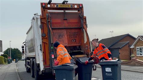 Dennis Elite Olympus Bin Lorry Collecting General Waste Bins Terberg