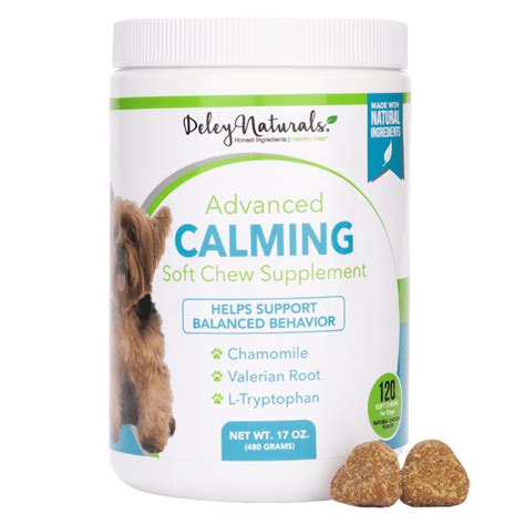 Deley Naturals Calming Treats For Dogs Dog Separation Anxiety Relief