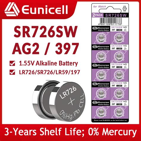 Eunicell Pcs Mah Lr Ag Button Pilas Batteries Sr Sw Cx