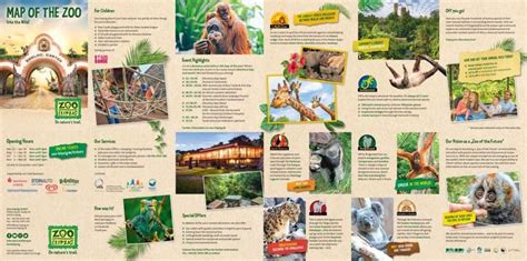 the map of the zoo features pictures of animals, people and places that are on display