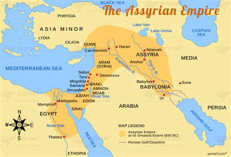 Assyrian Empire Map | Clube Filatélico de Portugal