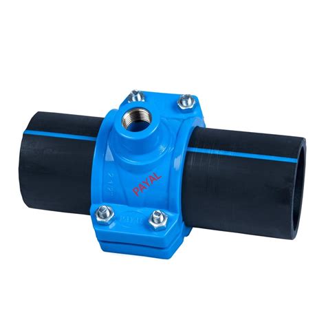 PP HDPE Service Saddle Blue Brass Threaded Size 40 Mm To 200 Mm At Rs