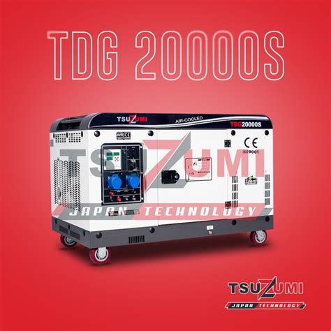 Jual Genset Silent 20 Kva 1 Phase Silent Solar Tsuzumi TDG20000S