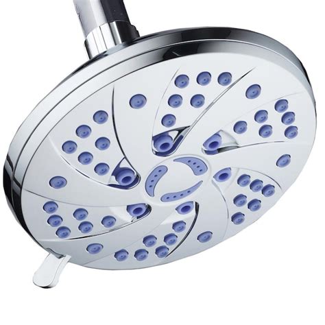 Aquadance Chrome 6 Spray Rain Shower Head 25 Gpm 95 Lpm In The