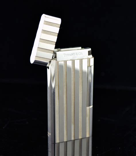 Vintage Tiffany And Co Sterling Silver Vertical Stripe Colibri Gas