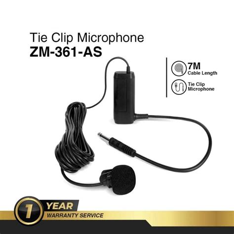 Jual Mic Jepit Toa Zm As Mik Imam Mikropon Toa Microphone Clip On