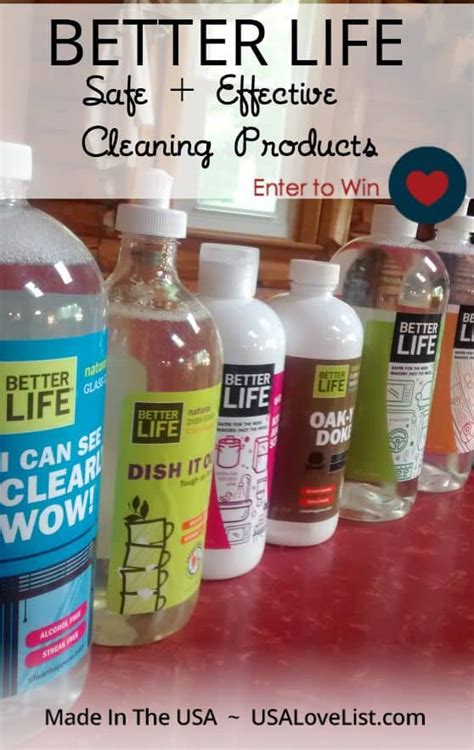 Giveaway: Better Life Cleaning Products • USA Love List