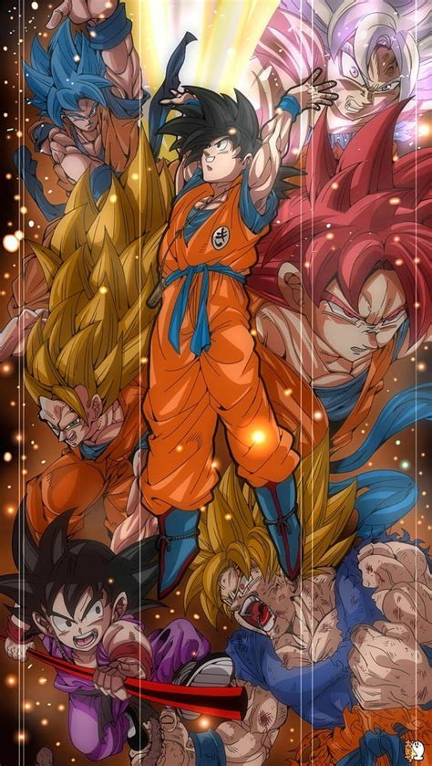 Goku Forms Art HD Phone Wallpaper Peakpx