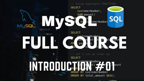 MySQL Tutorial For Beginners Full Database Course Introduction 1