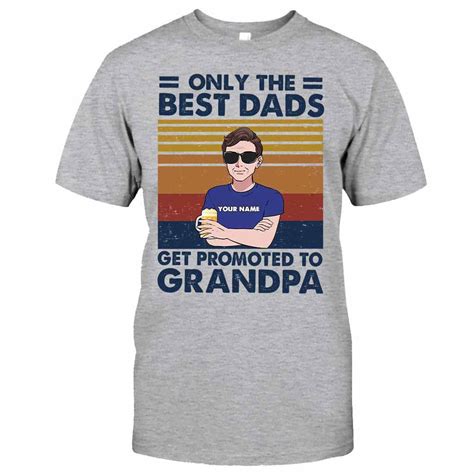 Only The Best Dads Get Promoted To Grandpa Personalized Fathers Day