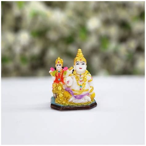 Buy Atoz India Cart Lakshmi Kuber Statue In Marble Dust Laxmi Kubera